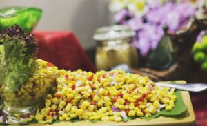 Summer sweetcorn salad