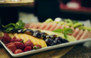 Assorted cut fruits